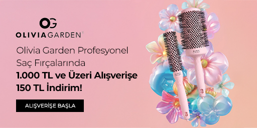 Olivia Garden Profesyonel Saç Fırçalarında 1.000 TL ve Üzeri Alışverişe 150 TL İndirim!