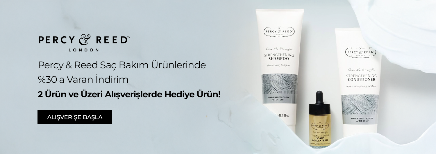 Bundle (set) stok kodlu ürünler kampanyaya dahil değildir; yalnızca kampanya sayfasında listelenen seçili Percy & Reed ürünleri kampanya kapsamındadır. Kampanyadan yararlanabilmek için aynı sipariş içerisinde kampanyaya dahil 2 adet veya üzeri Percy & Reed ürünü satın alınması gerekmektedir. Hediye 1 ürün seçilir ve avantaj stoklarla sınırlıdır ve kampanya koşullarını sağlayan siparişlere otomatik olarak uygulanır. Kısmi iade durumunda, iade tutarı ürünün satın alınan indirimli fiyatı üzerinden hesaplanır. İade sonrasında siparişte kalan kampanyaya dahil ürün adedi 2'nin altına düşerse, kampanya kapsamında kazanılan hediye ürünün bedeli iade tutarından düşülebilir veya hediye ürünün kullanılmamış ve tekrar satılabilir durumda iade edilmesi talep edilebilir.