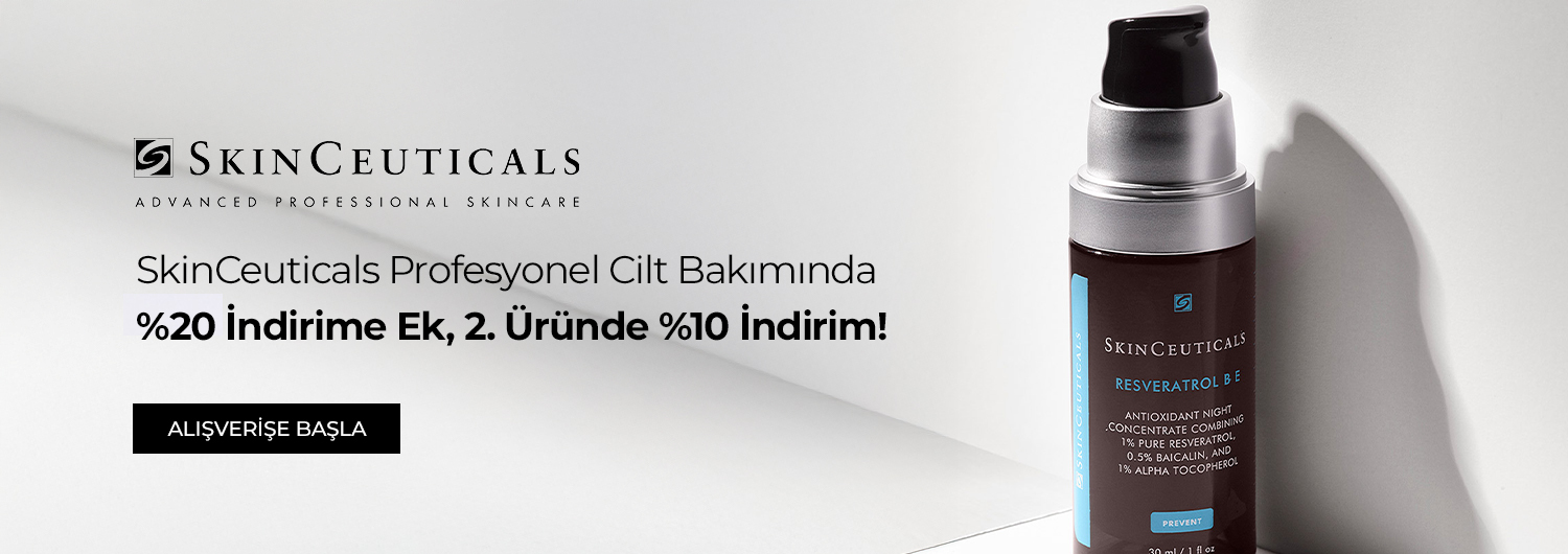 Bundle (set) stok kodlu ürünler dahil değildir; sadece kampanya altında listelenen tüm ürünler dahildir.
%20 indirim ve 2. üründe %10 ek indirim ürün fiyatlarına doğrudan yansıtılmıştır.
Kampanyadan yararlanmak için sepete eklenen SkinCeuticals ürünleri indirimli fiyatlar üzerinden hesaplanacaktır. Kısmi iade durumunda, iade tutarı ürünün satın alınan
indirimli fiyatı üzerinden hesaplanır.
İndirim doğrudan ürün bazlı uygulandığı için, iade edilen ürünün net tutarı hesabınıza aktarılır; ancak kampanya kapsamı dışındaki diğer sepet avantajları veya kargo baremleri bu iadeden dolayı değişiklik gösterebilir.
