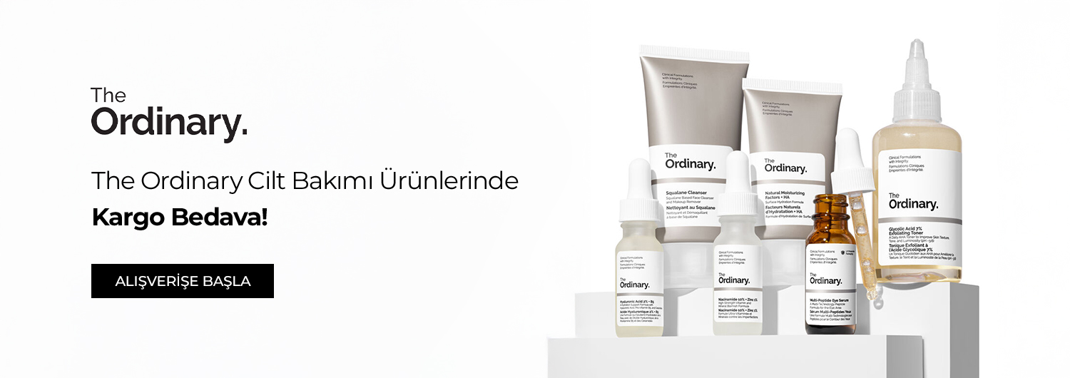 Bundle (set) stok kodlu ürünler dahil değildir; sadece kampanya altında listelenen tüm ürünler dahildir. Kolay Gelsin kargo bedava avantajından yararlanmak için, ödeme adımında ilgili seçimi yapmanız gerekmektedir.
Kampanyadan yararlanmak için sepete eklenen The Ordinary ürünleri ilgili kampanya koşulları üzerinden hesaplanacaktır. Kısmi iade durumunda, iade tutarı ürünün satın alınan
indirimli fiyatı üzerinden hesaplanır.
İndirim doğrudan ürün bazlı uygulandığı için, iade edilen ürünün net tutarı hesabınıza aktarılır; ancak kampanya kapsamı dışındaki diğer sepet avantajları veya KolayGelsin kargo baremleri bu iadeden dolayı değişiklik gösterebilir.