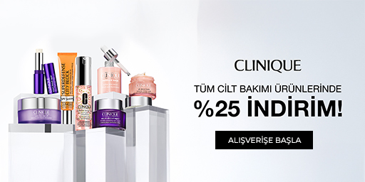 Tüm Clinique Cilt Bakımı Ürünlerinde %25 İndirim!
