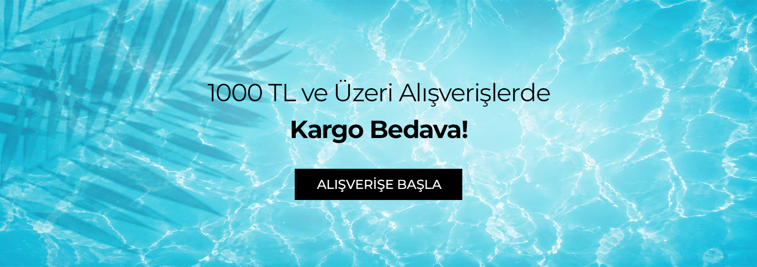 Bundle (set) stok kodlu ürünler dahil değildir.
1000 TL ve üzeri alışverişlerinizde kargo bedava avantajı sepette Kolay Gelsin kargo seçeneğinde uygulanacaktır.
Kampanyadan yararlanmak için sepete eklenen ürünler belirlenen kampanya koşulları üzerinden hesaplanacaktır.
Kargo bedava avantajı, sepet tutarı 1000 TL ve üzerine ulaştığında ödeme adımında Kolay Gelsin kargo firması seçildiğinde otomatik olarak aktifleflir.
Kısmi iade durumunda, iade sonrası sepet tutarı 1000 TL altına düşerse kargo bedeli iade tutarından düşülebilir. İade tutarı ürünün satın alınan
indirimli / kampanyalı net fiyatı üzerinden hesaplanır.
İade durumunda, kampanya kapsamı dışındaki diğer sepet avantajları veya kargo baremleri değişiklik gösterebilir.
