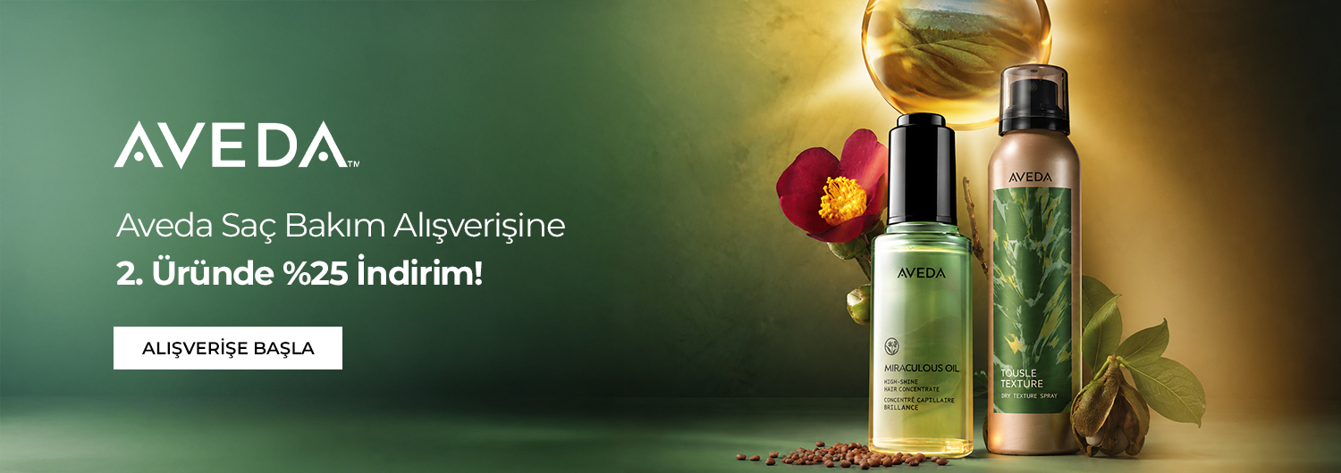 Bundle (set) stok kodlu ürünler dahil değildir; sadece kampanya altında listelenen tüm ürünler dahildir.
Aveda saç bakım ürünlerinde geçerli 2. ürüne %25 indirim sepette otomatik olarak uygulanacaktır.
Kampanyadan yararlanmak için sepete eklenen Aveda ürünleri belirlenen kampanya koşulları üzerinden hesaplanacaktır.
İndirim, sepetteki fiyatı en düşük olan ürüne uygulanır.
Kısmi iade durumunda, iade tutarı ürünün satın alınan
indirimli / kampanyalı net fiyatı üzerinden hesaplanır.
İade durumunda, kampanya kapsamı dışındaki diğer sepet avantajları veya kargo baremleri değişiklik gösterebilir.