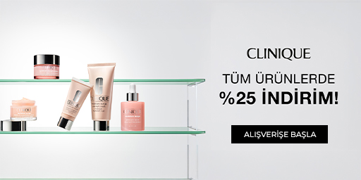 Clinique Tüm Ürünlerde Geçerli %25 İndirim!