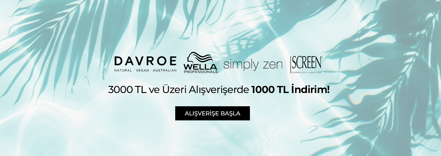 Bundle (set) stok kodlu ürünler dahil değildir; sadece kampanya altında listelenen tüm ürünler dahildir. Kampanya kapsamındaki Davroe, Simply Zen, Screen ve Wella markalı seçili ürünlerden sepetinize 3000 TL ve üzerinde ekleme yaptığınızda, 1000 TL indirim sepet fiyatlarına yansıtılacaktır. Kampanyadan yararlanmak için sepete eklenen Davroe, Simply Zen, Screen, Wella ürünleri indirimli fiyatlar üzerinden hesaplanacaktır. Kısmi iade durumunda, iade tutarı ürünün satın alınan
indirimli fiyatı üzerinden hesaplanır.
İndirim doğrudan ürün bazlı uygulandığı için, iade edilen ürünün net tutarı hesabınıza aktarılır; ancak kampanya kapsamı dışındaki diğer sepet avantajları veya kargo baremleri bu iadeden dolayı değişiklik gösterebilir.