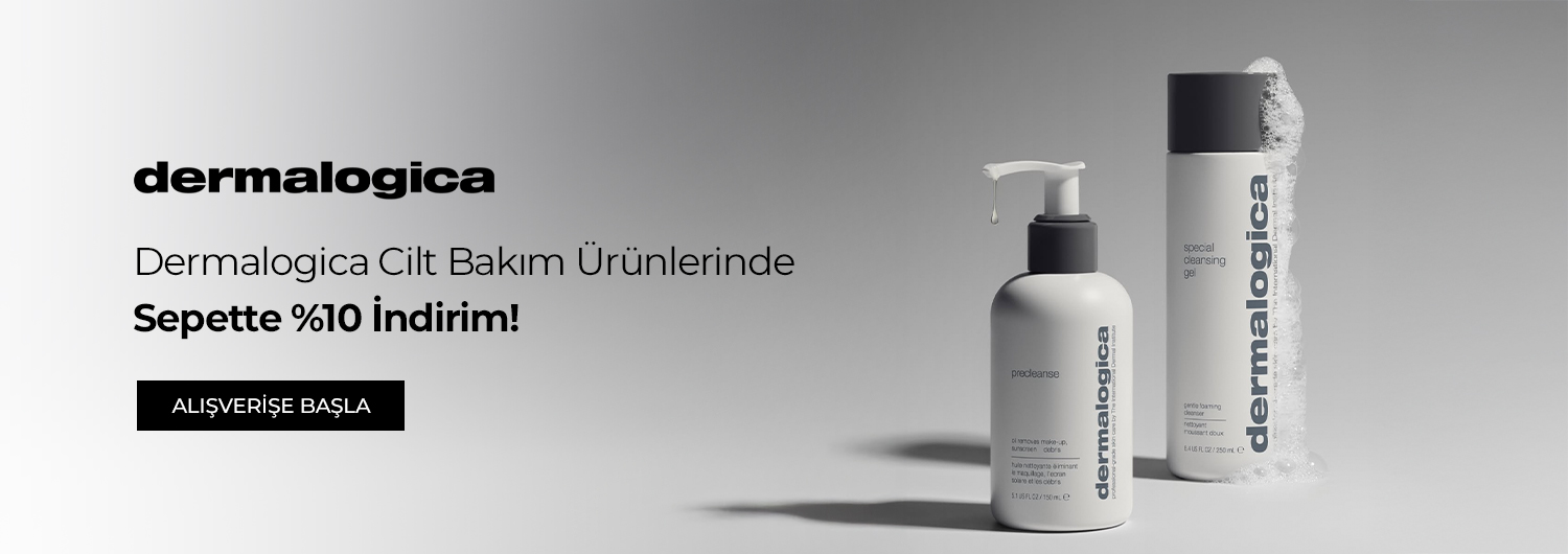 Bundle (set) stok kodlu ürünler dahil değildir; sadece kampanya altında listelenen tüm ürünler dahildir. Kampanya kapsamındaki Dermalogica ürünlerini sepetinize eklediğinizde, %10 indirim sepet fiyatlarına yansıtılacaktır. Kampanyadan yararlanmak için sepete eklenen Dermalogica ürünleri indirimli fiyatlar üzerinden hesaplanacaktır. Kısmi iade durumunda, iade tutarı ürünün satın alınan
indirimli fiyatı üzerinden hesaplanır.
İndirim doğrudan ürün bazlı uygulandığı için, iade edilen ürünün net tutarı hesabınıza aktarılır; ancak kampanya kapsamı dışındaki diğer sepet avantajları veya kargo baremleri bu iadeden dolayı değişiklik gösterebilir.