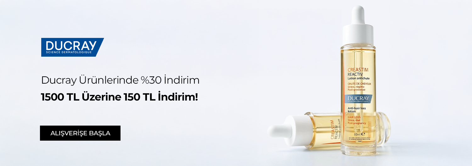 Bundle (set) stok kodlu ürünler dahil değildir; sadece kampanya altında listelenen tüm ürünler dahildir. %30 indirim ürün fiyatlarına doğrudan yansıtılmıştır ek 150 TL sepet tutarı 1500 TL olduğunda sepetinize yansıtılacaktır. Kampanyadan yararlanmak için sepete eklenen Ducray ürünleri indirimli fiyatlar üzerinden hesaplanacaktır. Kısmi iade durumunda, iade tutarı ürünün satın alınan
indirimli fiyatı üzerinden hesaplanır.
İndirim doğrudan ürün bazlı uygulandığı için, iade edilen ürünün net tutarı hesabınıza aktarılır; ancak kampanya kapsamı dışındaki diğer sepet avantajları veya kargo baremleri bu iadeden dolayı değişiklik gösterebilir.