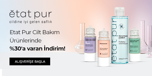 Bundle (set) stok kodlu ürünler dahil değildir; sadece kampanya altında listelenen tüm ürünler dahildir.
%30'a varan indirim ürün fiyatlarına doğrudan yansıtılmıştır.
Kampanyadan yararlanmak için sepete eklenen Etat Pur ürünleri indirimli fiyatlar üzerinden hesaplandığından kısmi iade durumunda, iade tutarı ürünün satın alınan
indirimli fiyatı üzerinden hesaplanır.
İndirim doğrudan ürün bazlı uygulandığı için, iade edilen ürünün net tutarı hesabınıza aktarılır; ancak kampanya kapsamı dışındaki diğer sepet avantajları veya kargo baremleri bu iadeden dolayı değişiklik gösterebilir.