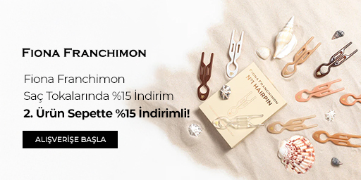 Fiona Franchimon Saç Tokalarında %15 İndirime ek 2. Ürün Sepette %15 İndirimli!