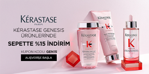 Bundle (set) stok kodlu ürünler dahil değildir; sadece kampanya altında listelenen tüm ürünler dahildir.
Kerastase Genesis ürünlerinde geçerli %15 indirim GEN15 kodu kullanıldığında sepette uygulanacaktır.
Kampanyadan yararlanmak için sepete eklenen Kerastase Genesis ürünleri belirlenen kampanya koşulları üzerinden hesaplanacaktır.
Kısmi iade durumunda, iade tutarı ürünün satın alınan
indirimli / kampanyalı net fiyatı üzerinden hesaplanır.
İade durumunda, kampanya kapsamı dışındaki diğer sepet avantajları veya kargo baremleri değişiklik gösterebilir.