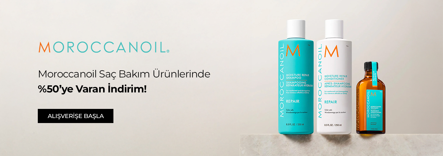 Bundle (set) stok kodlu ürünler dahil değildir; sadece kampanya altında listelenen tüm ürünler dahildir.
%50'ye varan indirimler ürün fiyatlarına doğrudan yansıtılmıştır.
Kampanyadan yararlanmak için sepete eklenen Moroccanoil ürünleri belirlenen kampanya koşulları üzerinden hesaplanacaktır.
Kısmi iade durumunda, iade tutarı ürünün satın alınan
indirimli / kampanyalı net fiyatı üzerinden hesaplanır.
İade durumunda, kampanya kapsamı dışındaki diğer sepet avantajları veya kargo baremleri değişiklik gösterebilir.