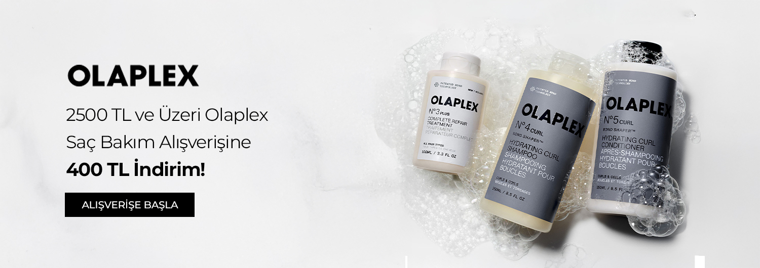 Bundle (set) stok kodlu ürünler dahil değildir; sadece kampanya altında listelenen tüm ürünler dahildir.
Olaplex saç bakım ürünlerinde geçerli 2500 TL ve üzeri alışverişlerinizde 400 TL indirim sepette otomatik olarak uygulanacaktır.
Kampanyadan yararlanmak için sepete eklenen Olaplex ürünleri belirlenen kampanya koşulları üzerinden hesaplanacaktır.
Bu indirim alışveriş başına tek seferlik geçerlidir ve katlanmaz.
Kısmi iade durumunda, iade tutarı ürünün satın alınan
indirimli / kampanyalı net fiyatı üzerinden hesaplanır.
İade durumunda, kampanya kapsamı dışındaki diğer sepet avantajları veya kargo baremleri değişiklik gösterebilir.