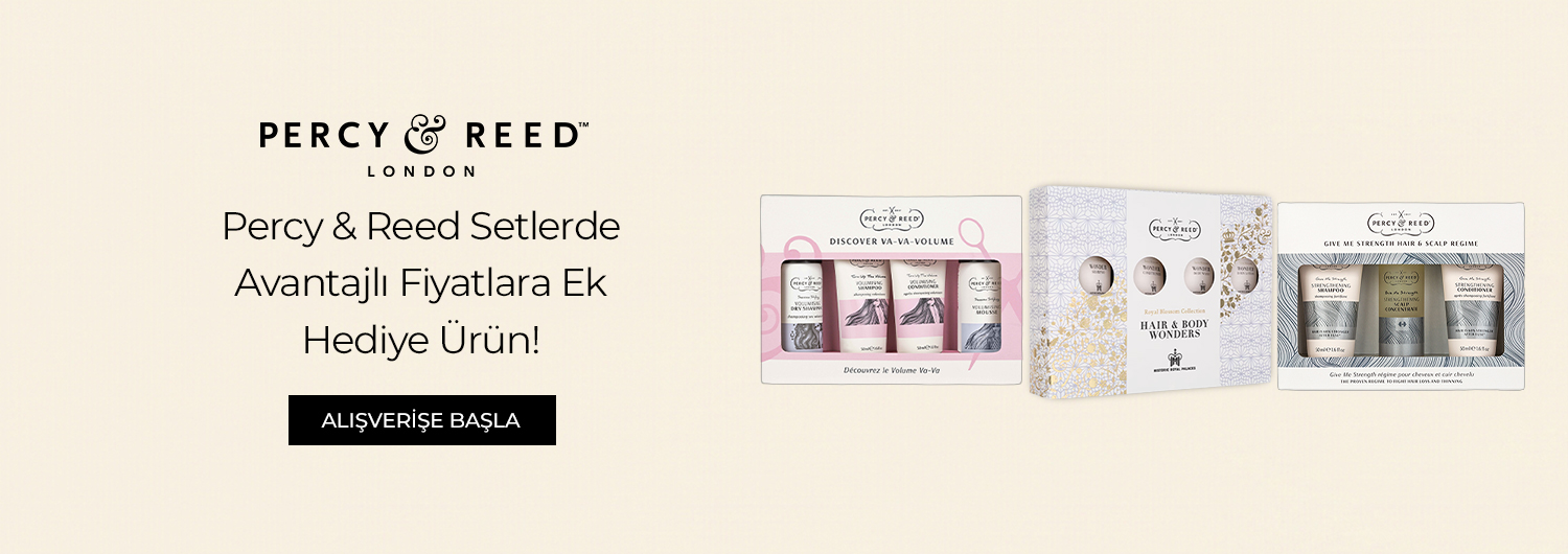 Bundle (set) stok kodlu ürünler dahil değildir; sadece kampanya altında listelenen tüm ürünler dahildir. Avantajlı fiyatlara ek hediye ürün fırsatı, sepetinize yansıtılacaktır. Kampanyadan yararlanmak için sepete eklenen Percy & Reed ürünleri indirimli fiyatlar üzerinden hesaplanacaktır. Kısmi iade durumunda, iade tutarı ürünün satın alınan
indirimli fiyatı üzerinden hesaplanır.
İndirim doğrudan ürün bazlı uygulandığı için, iade edilen ürünün net tutarı hesabınıza aktarılır; ancak kampanya kapsamı dışındaki diğer sepet avantajları veya kargo baremleri bu iadeden dolayı değişiklik gösterebilir.