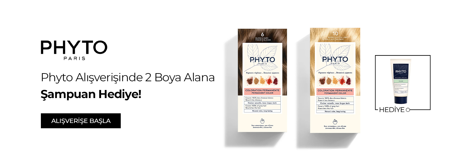 Bundle (set) stok kodlu ürünler dahil değildir; sadece kampanya altında listelenen boya ürünü dahildir.
Hediye şampuan avantajı 2 boya alım durumunda sepetinize yansıtılacaktır.
Kampanyadan yararlanmak için sepete eklenen Phyto ürünleri indirimli fiyatlar üzerinden hesaplanacaktır. Kısmi iade durumunda, iade tutarı ürünün satın alınan
indirimli fiyatı üzerinden hesaplanır.
İndirim doğrudan ürün bazlı uygulandığı için, iade edilen ürünün net tutarı hesabınıza aktarılır; ancak kampanya kapsamı dışındaki diğer sepet avantajları veya kargo baremleri bu iadeden dolayı değişiklik gösterebilir.