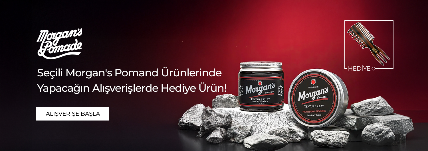 Bundle (set) stok kodlu ürünler dahil değildir; sadece kampanya altında listelenen tüm ürünler dahildir.
Hediye ürün avantajı, seçili Morgan's Pomade ürünleri sepete eklendiğinde otomatik olarak uygulanacaktır.
Kampanyadan yararlanmak için sepete eklenen Morgan's Pomade ürünleri belirlenen kampanya koşulları üzerinden hesaplanacaktır.
Hediye ürün kampanyası stoklarla sınırlı olup, her alışverişte tek bir hediye avantajından yararlanılabilir.
Kısmi iade durumunda, iade tutarı ürünün satın alınan
indirimli / kampanyalı net fiyatı üzerinden hesaplanır. Kampanya koşulunun bozulması veya iade durumunda hediye ürünün de eksiksiz ve kullanılmamış olarak iade edilmesi gerekmektedir. İade durumunda, kampanya kapsamı dışındaki diğer sepet avantajları veya kargo baremleri değişiklik gösterebilir.