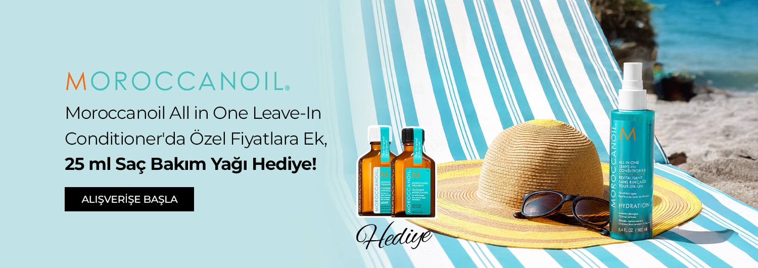 Bundle (set) stok kodlu ürünler dahil değildir; sadece kampanya altında listelenen ürünler dahildir.
Özel fiyatlara ek 25 ml Saç Bakım Yağı (light ve original seçenekleriyle) hediyesi sepette yansıtılacaktır.
Kampanyadan yararlanmak için sepete eklenen Moroccanoil ürünleri avantajlı fiyatlar üzerinden hesaplanacaktır. Kısmi iade durumunda, iade tutarı ürünün satın alınan
indirimli fiyatı üzerinden hesaplanır.
İndirim doğrudan ürün bazlı uygulandığı için, iade edilen ürünün net tutarı hesabınıza aktarılır; ancak kampanya kapsamı dışındaki diğer sepet avantajları veya kargo baremleri bu iadeden dolayı değişiklik gösterebilir.