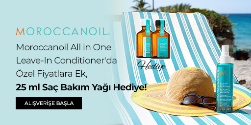 Moroccanoil All in One Leave-In Conditioner'da Özel Fiyatlara Ek, 25 ml Saç Bakım Yağı Hediye!