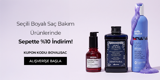 Kampanya 01.09.2026 – 30.09.2026 tarihleri arasında geçerlidir. Bundle (set) stok kodlu ürünler kampanyaya dahil değildir; kampanya yalnızca kampanya sayfasında listelenen tekil ürünlerde geçerlidir. Kampanya kapsamındaki seçili boyalı saç bakım ürünlerini sepetinize eklediğinizde, BOYALISAC kupon kodu ile sepet tutarınıza %10 indirim uygulanır. İndirim alışveriş başına ve kullanıcı başına tek seferlik geçerlidir, katlanmaz ve diğer kupon kodlu kampanyalarla birleştirilemez. Kısmi iade durumunda iade tutarı, ürünün satın alındığı indirimli / kampanyalı net fiyat üzerinden hesaplanır. İade sonrasında kampanya koşulunun bozulması halinde kargo baremleri ve kampanya kapsamı dışındaki sepet avantajları değişiklik gösterebilir.