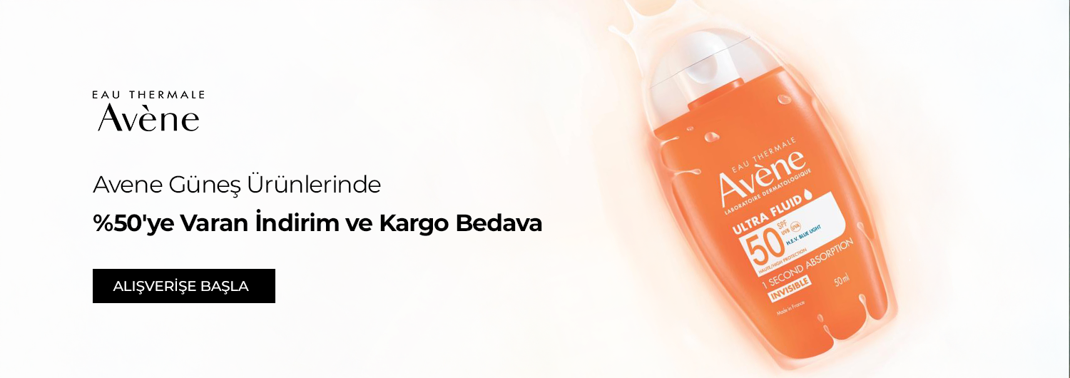 Kampanya 01.09.2026 – 10.09.2026 tarihleri arasında geçerlidir. Bundle (set) stok kodlu ürünler dahil değildir; sadece kampanya altında listelenen tüm ürünler dahildir.
%50'ye varan indirim oranları ürün fiyatlarına doğrudan yansıtılmıştır. Siparişinizde DHL ile kargo ücretsizdir.
Kampanyadan yararlanmak için sepete eklenen Avene Güneş ürünleri belirlenen kampanya koşulları üzerinden hesaplanacaktır.
Ücretsiz kargo avantajı müşteri/alışveriş başına tek seferlik geçerlidir, katlanmaz ve diğer kampanyalarla birleştirilemez.
Kısmi iade durumunda, iade tutarı ürünün satın alınan
indirimli / kampanyalı net fiyatı üzerinden hesaplanır.
İade durumunda, kampanya kapsamı dışındaki diğer sepet avantajları veya kargo baremleri değişiklik gösterebilir.