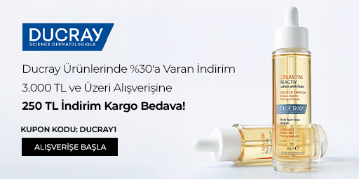 Ducray'de %30'a Varan İndirime Ek 3.000 ₺ Üzeri 250 ₺ İndirim ve Kargo Bedava!