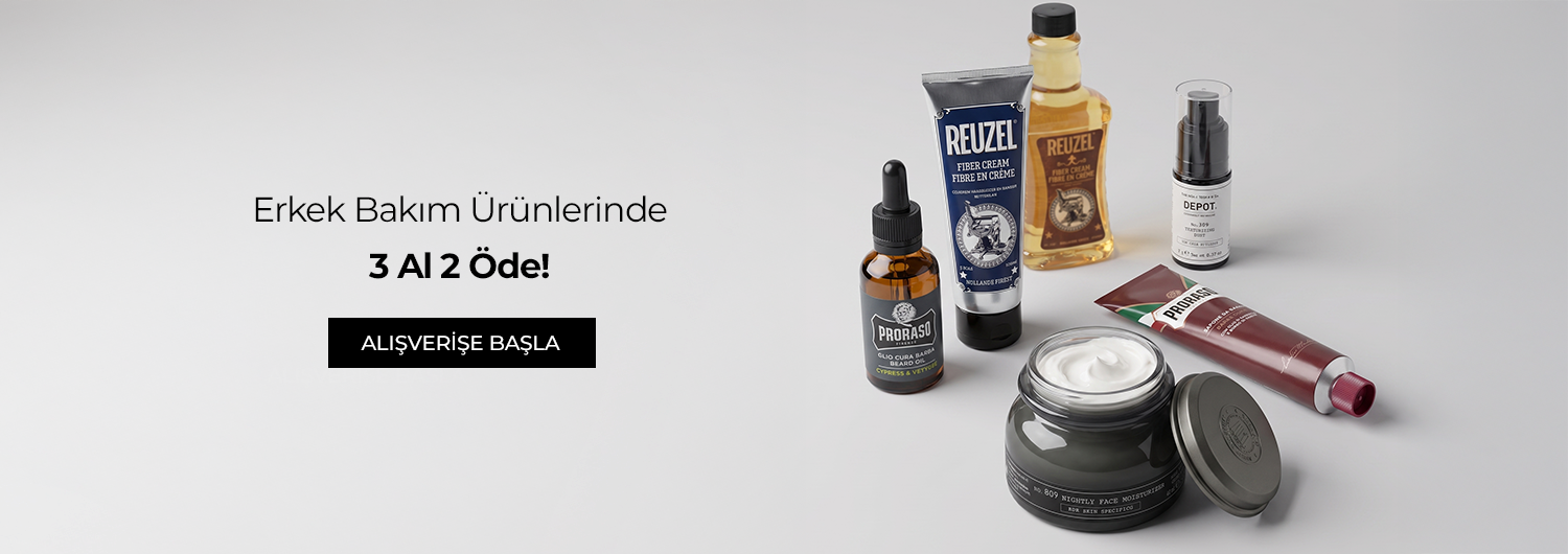Kampanya 02.09.2026 – 30.09.2026 tarihleri arasında geçerlidir. Erkek Bakım Günleri kapsamında bu sayfada listelenen ürünlerden 3 adet aldığınızda 3. ürün hediyedir.Hediye sepetinizde otomatik olarak uygulanır; herhangi bir kod girmenize gerek yoktur. Hediye, sepetinizdeki en düşük fiyatlı ürün olarak uygulanır. Kampanya süresince müşteri başına bir kez kullanılabilir ve diğer kampanyalarla birleştirilemez.Kampanya yalnızca sachane.com üzerinden yapılan alışverişlerde ve bu sayfada listelenen ürünlerde geçerlidir. Set (bundle) stok kodlu ürünler, saç boyaları, oksidanlar ve ton varyantları kampanya kapsamı dışındadır.Kısmi iade durumunda iade tutarı, ürünün satın alındığı indirimli net fiyat üzerinden hesaplanır. İade sonrası sepetinizdeki ürün adedi 3'ün altına düşerse hediye ürün hakkı ve ücretsiz kargo gibi avantajlar değişiklik gösterebilir.