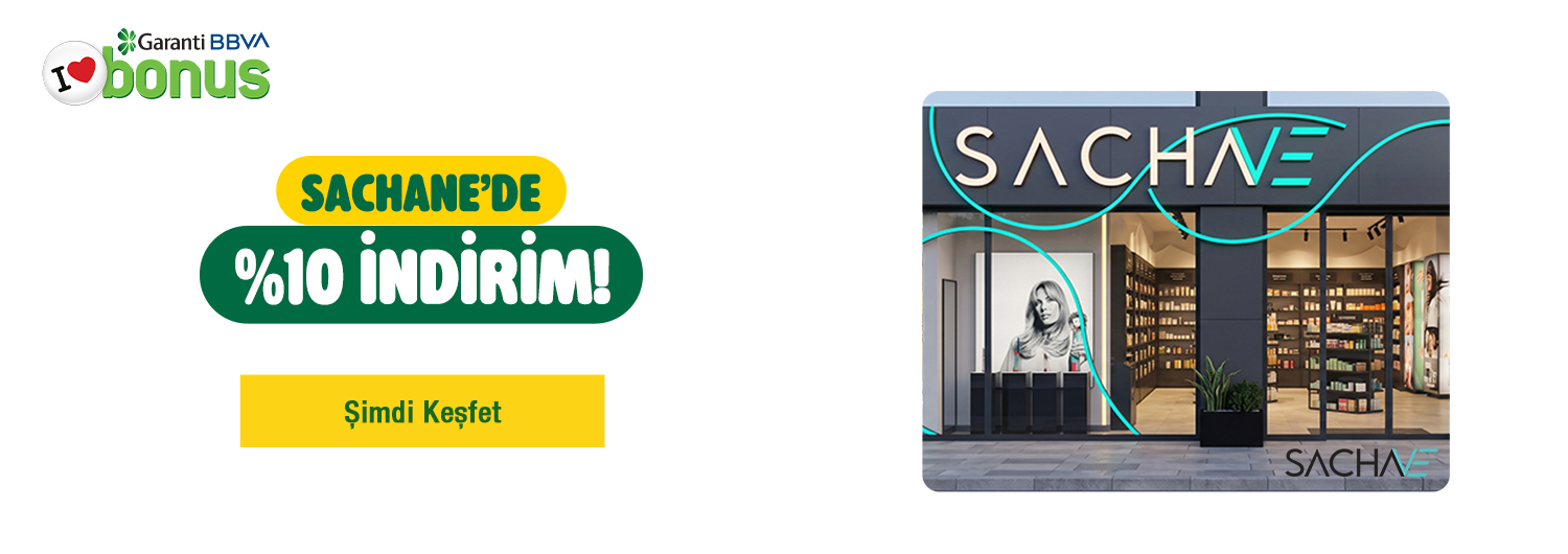 Bonus Flaş Mobil uygulaması üzerinden kampanyaya katılarak kendinize özel indirim kodu alabilirsiniz. Alınan kişiye özel kupon kodunun sachane.com'da sepet adımındaki kupon kodu alanına girilmesi gerekmektedir. Kod onaylandığında %10 indirim sepetinize otomatik olarak yansıtılacaktır. Kampanya altında listelenen tüm ürünler dahildir.
Her müşteri kampanyadan yalnızca bir kez faydalanabilir. Kampanyadan yararlanmak için sepete eklenen ürünler indirimli fiyatlar üzerinden hesaplanacaktır. Kısmi iade durumunda, iade tutarı ürünün satın alınan indirimli fiyatı üzerinden hesaplanır. İndirim doğrudan ürün bazlı uygulandığı için, iade edilen ürünün net tutarı hesabınıza aktarılır; ancak kampanya kapsamı dışındaki diğer sepet avantajları veya kargo baremleri bu iadeden dolayı değişiklik gösterebilir.