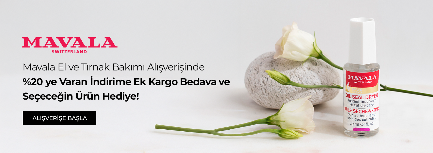 Bundle (set) stok kodlu ürünler dahil değildir; sadece kampanya altında listelenen tüm ürünler dahildir.
%20'ye varan indirim ürün fiyatlarına doğrudan yansıtılmıştır.
Kampanyadan yararlanmak için sepete eklenen Mavala el ve tırnak bakımı ürünleri belirlenen kampanya koşulları üzerinden hesaplanacaktır.
Sepette seçeceğiniz hediye ürün stoklarla sınırlıdır ve Kolay Gelsin ile Kargo Bedava avantajı kampanya kapsamındaki alışverişlerde geçerlidir.
Kısmi iade durumunda, iade tutarı ürünün satın alınan
indirimli / kampanyalı net fiyatı üzerinden hesaplanır.
İade durumunda, kampanya kapsamı dışındaki diğer sepet avantajları veya kargo baremleri değişiklik gösterebilir.