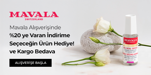 Mavala El ve Tırnak Bakımı Alışverişinde %20 ye Varan İndirime Ek Kargo Bedava ve Seçeceğin Ürün Hediye!