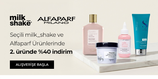 Seçili milk_shake ve Alfaparf Ürünlerinde 2. Üründe %40 İndirim!