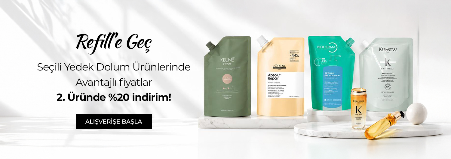 Bundle (set) stok kodlu ürünler dahil değildir; sadece kampanya altında listelenen tüm ürünler dahildir.
Avantajlı fiyatlara ek indirim sepette %20 olarak uygulanacaktır.
Kampanyadan yararlanmak için sepete eklenen seçili refill (yedek dolum) ürünleri belirlenen kampanya koşulları üzerinden hesaplanacaktır.
İndirim, sepetteki fiyatı en düşük olan ürüne uygulanır.
Kısmi iade durumunda, iade tutarı ürünün satın alınan
indirimli / kampanyalı net fiyatı üzerinden hesaplanır.
İade durumunda, kampanya kapsamı dışındaki diğer sepet avantajları veya kargo baremleri değişiklik gösterebilir.
