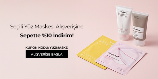 Kampanya 02.09.2026 – 30.09.2026 tarihleri arasında geçerlidir. Bundle (set) stok kodlu ürünler dahil değildir; sadece kampanya altında listelenen tüm ürünler dahildir.
İndirim, "YUZMASKE" kupon kodu kullanıldığında sepette %10 olarak uygulanacaktır.
Kampanyadan yararlanmak için sepete eklenen Yüz Maskesi ürünleri belirlenen kampanya koşulları üzerinden hesaplanacaktır.
Kampanya tek siparişte bir kez geçerlidir ve diğer kuponlarla birleştirilemez.
Kısmi iade durumunda, iade tutarı ürünün satın alınan
indirimli / kampanyalı net fiyatı üzerinden hesaplanır.
İade durumunda, kampanya kapsamı dışındaki diğer sepet avantajları veya kargo baremleri değişiklik gösterebilir.