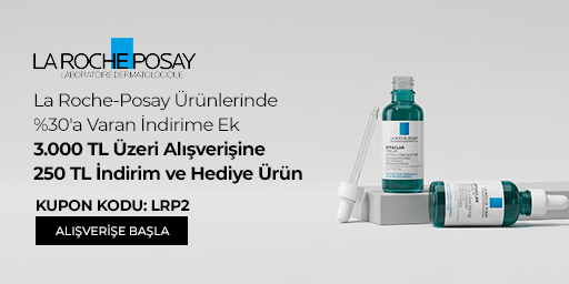 La Roche-Posay ürünlerinde 3.000 TL ve üzeri alışverişinizde 250 TL indirim ve 3 adet La Roche-Posay Effaclar Duo+ M Leke Karşıtı Bakım Kremi 2 ml hediye. Kampanya 14.09.2026 – 21.09.2026 tarihleri arasında geçerlidir (bitiş günü dahil).İndirim ve hediye, ödeme adımında LRP2 kupon kodunu girdiğinizde uygulanır; kod girilmediğinde ikisi de işlenmez. Kampanya müşteri başına bir kez kullanılabilir ve indirim sepet tutarına göre katlanmaz. Hediye ürünler stoklarla sınırlıdır ve hediye nedeniyle ürün fiyatlarında artış yapılmamıştır. Diğer kampanyalarla birleştirilemez.Kampanya yalnızca sachane.com üzerinden yapılan alışverişlerde ve kampanya sayfasında listelenen ürünlerde geçerlidir. Set (bundle) stok kodlu ürünler, saç boyaları, oksidanlar ve ton varyantları kampanya kapsamı dışındadır.Kısmi iade durumunda iade tutarı, ürünün satın alındığı indirimli net fiyat üzerinden hesaplanır. İade sonrası kampanyalı ürün toplamınız 3.000 TL'nin altına düşerse indirim ve hediye avantajı değişiklik gösterebilir.
