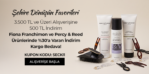 Şehre dönüş sezonunun favorileri Sachane Seçkisi'nde: Fiona Franchimon ve Percy & Reed ürünlerinde %30'a varan indirim; Fiona Franchimon, Percy & Reed, Manta ve REOME ürünlerinden 3.500 TL ve üzeri alışverişinizde ayrıca 500 TL indirim ve kargo bedava. Kampanya 14.09.2026 – 30.09.2026 tarihleri arasında geçerlidir (bitiş günü dahil).%30'a varan indirim ürün fiyatlarına yansıtılmıştır, bunun için kod girmenize gerek yoktur. 500 TL indirim ve kargo bedava ise ödeme adımında SECKI1 kupon kodunu girdiğinizde uygulanır; kod girilmediğinde ikisi de işlenmez. Kampanya müşteri başına bir kez kullanılabilir ve 500 TL indirim sepet tutarına göre katlanmaz. Diğer kampanyalarla birleştirilemez.İndirim oranı ürüne göre değişir; %30 kampanyanın ulaştığı en yüksek orandır, kapsamdaki her ürün bu oranda indirimli değildir. Kampanya yalnızca sachane.com üzerinden yapılan alışverişlerde ve kampanya sayfasında listelenen ürünlerde geçerlidir. Set (bundle) stok kodlu ürünler, saç boyaları, oksidanlar ve ton varyantları kampanya kapsamı dışındadır.Kısmi iade durumunda iade tutarı, ürünün satın alındığı indirimli net fiyat üzerinden hesaplanır. İade sonrası kampanyalı ürün toplamınız 3.500 TL'nin altına düşerse 500 TL indirim ve kargo bedava avantajı değişiklik gösterebilir.