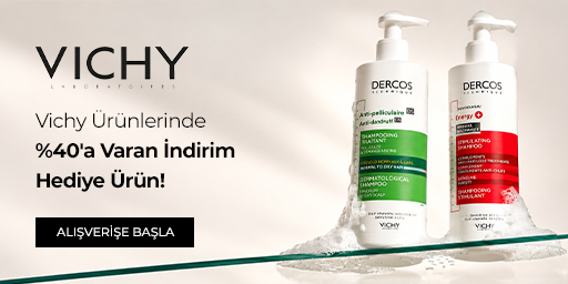 Vichy kampanyası 05.10.2026 – 31.10.2026 tarihleri arasında (bitiş günü dahil) geçerlidir. Vichy ürünlerindeki %40'a varan indirimler ürün fiyatlarına yansıtılmıştır. Buna ek olarak kampanyalı Vichy ürünlerinden alışverişinizde hediye ürün sepetinize otomatik eklenir. Hediye seçkisi: Vichy Liftactiv Collagen Specialist Gündüz Yüz Bakım Kremi 3 ml ve Vichy Dercos Anti-Dandruff DS Kepek Karşıtı Şampuan 7 ml.
İndirimler ürün fiyatlarına yansıtılmıştır, hediye sepetinize otomatik eklenir; kupon kodu girmenize gerek yoktur. Hediye nedeniyle ana ürün fiyatlarında artış yapılmamıştır. Hediye, kampanya süresince müşteri başına bir kez verilir.
Kampanya yalnızca sachane.com üzerinden yapılan alışverişlerde ve bu sayfada listelenen ürünlerde geçerlidir. Set (bundle) stok kodlu ürünler, saç boyaları, oksidanlar ve ton varyantları kampanya kapsamı dışındadır. Diğer kupon ve kampanyalarla birleştirilemez. Hediye ürünler stoklarla sınırlıdır.
Kısmi iade durumunda iade tutarı, ürünün satın alındığı indirimli net fiyat üzerinden hesaplanır. İade sonrası sepet tutarınız kampanya veya ücretsiz kargo koşulunun altına düşerse ilgili avantaj değişiklik gösterebilir.