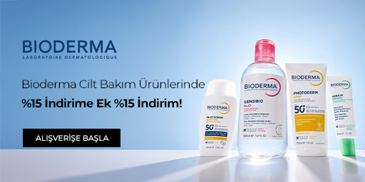 Bioderma cilt bakım ürünlerinde %15 indirime ek %15 indirim. Kampanya 15.09.2026 – 30.09.2026 tarihleri arasında geçerlidir (bitiş günü dahil).Kupon kodu gerekmez. İndirim ürün fiyatlarına yansıtılmıştır; sepete eklediğinizde indirimli fiyattan işlem görür. Kampanya sayfasında listelenen 102 ürünün tamamı kampanyaya dahildir.Kampanya yalnızca sachane.com üzerinden yapılan alışverişlerde geçerlidir; pazaryeri satışlarımızı kapsamaz.