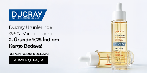 Kampanya 11.09.2026 – 30.09.2026 tarihleri arasında geçerlidir. Bundle (set) stok kodlu ürünler kampanyaya dahil değildir; kampanya yalnızca kampanya sayfasında listelenen tekil ürünlerde geçerlidir. Kampanya kapsamındaki Ducray ürünlerinden sepetinize 2 adet eklediğinizde, DUCRAY2 kupon kodu ile daha uygun fiyatlı olan üründe %25 indirim uygulanır. Kampanya koşulları sağlandığında ve ödeme adımında DUCRAY2 kodunu girdiğinizde kargo ücreti sepette sıfırlanır. İndirim alışveriş başına ve kullanıcı başına tek seferlik geçerlidir, katlanmaz ve diğer kupon kodlu kampanyalarla birleştirilemez. Kısmi iade durumunda iade tutarı, ürünün satın alındığı indirimli / kampanyalı net fiyat üzerinden hesaplanır. İade sonrasında kampanya koşulunun bozulması halinde kargo baremleri ve kampanya kapsamı dışındaki sepet avantajları değişiklik gösterebilir.