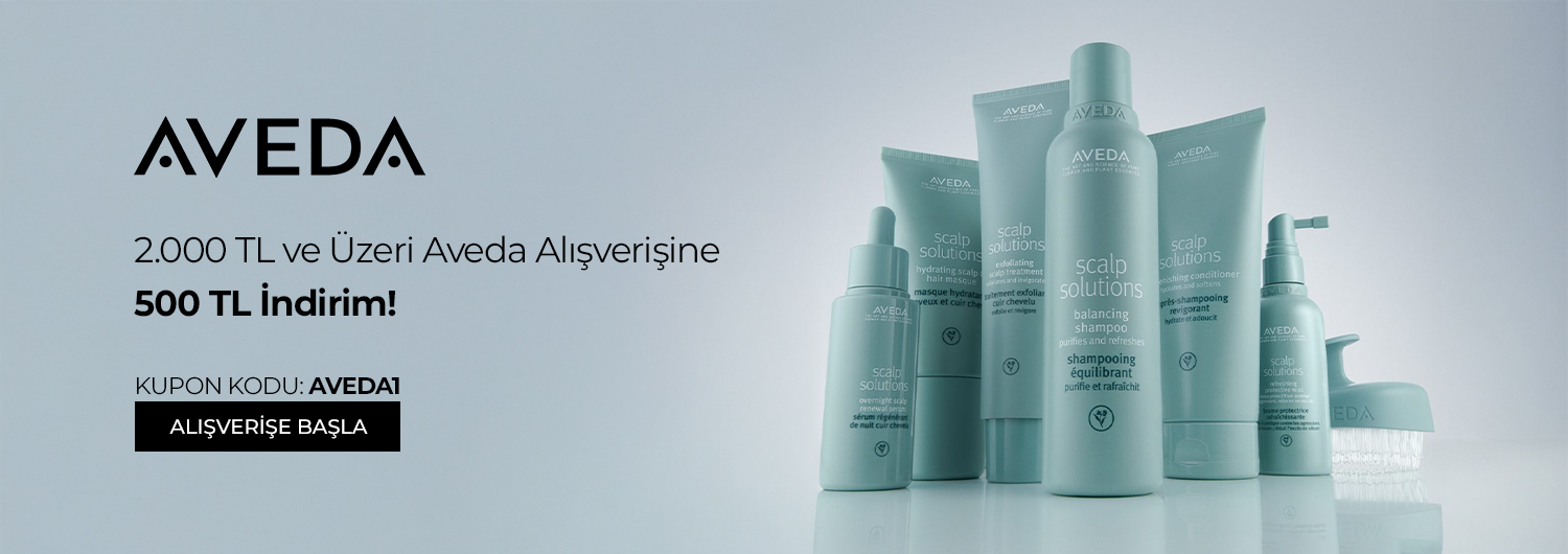 Aveda ürünlerinde 2.000 TL ve üzeri alışverişe 500 TL indirim kampanyası 08.10.2026 – 20.10.2026 tarihleri arasında (bitiş günü dahil) geçerlidir. Kampanyalı ürünlerden 2.000 TL ve üzeri alışverişinizde 500 TL indirim, AVEDA1 kodu ile sepette uygulanır.
Ödeme adımında AVEDA1 kodunu girmeniz gerekir. Kampanya süresince müşteri başına bir kez kullanılabilir.
Kampanya yalnızca sachane.com üzerinden yapılan alışverişlerde ve bu sayfada listelenen ürünlerde geçerlidir. Set (bundle) stok kodlu ürünler, saç boyaları, oksidanlar ve ton varyantları kampanya kapsamı dışındadır. Diğer kupon ve kampanyalarla birleştirilemez.
Kısmi iade durumunda iade tutarı, ürünün satın alındığı indirimli net fiyat üzerinden hesaplanır. İade sonrası sepet tutarınız kampanya veya ücretsiz kargo koşulunun altına düşerse ilgili avantaj değişiklik gösterebilir.