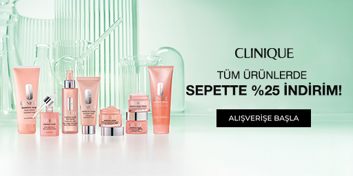 Sachane kampanya görseli: Clinique Tüm Ürünlerde Sepette %25 İndirim