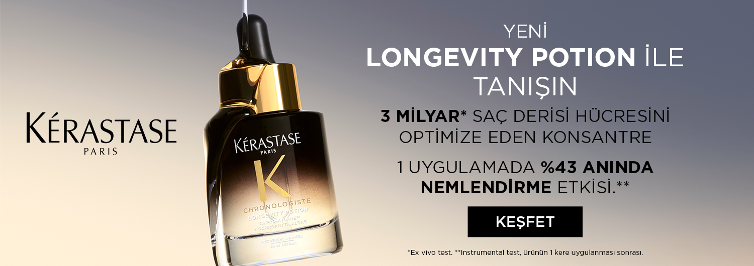 Kérastase Chronologiste Longevity Potion kampanyası 05.10.2026 – 31.10.2026 tarihleri arasında (bitiş günü dahil) geçerlidir. Kérastase Chronologiste Longevity Potion Saç Derisi Serumu 30 ml alışverişinizde hediye ürün sepetinize otomatik eklenir. Hediye seçkisi: Kérastase Résistance Ciment Thermique 30 ml, Kérastase Première Bain Décalcifiant Réparateur Şampuan 80 ml ve Kérastase Chroma Oil 2x2 ml.
Kupon kodu girmenize gerek yoktur. Hediye nedeniyle ana ürün fiyatlarında artış yapılmamıştır. Hediye, kampanya süresince müşteri başına bir kez verilir.
Kampanya yalnızca sachane.com üzerinden yapılan alışverişlerde ve bu sayfada listelenen ürünlerde geçerlidir. Set (bundle) stok kodlu ürünler, saç boyaları, oksidanlar ve ton varyantları kampanya kapsamı dışındadır. Diğer kupon ve kampanyalarla birleştirilemez. Hediye ürünler stoklarla sınırlıdır.
Kısmi iade durumunda iade tutarı, ürünün satın alındığı indirimli net fiyat üzerinden hesaplanır. İade sonrası sepet tutarınız kampanya veya ücretsiz kargo koşulunun altına düşerse ilgili avantaj değişiklik gösterebilir.