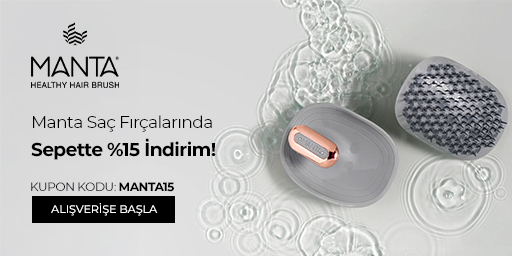 Manta kampanyası 05.10.2026 – 31.10.2026 tarihleri arasında (bitiş günü dahil) geçerlidir. Sepetinizdeki kampanyalı ürünlerin toplamına %15 indirim, ödeme adımında MANTA15 kodunu girdiğinizde uygulanır.
Ödeme adımında MANTA15 kodunu girmeniz gerekir. Kampanya süresince müşteri başına bir kez kullanılabilir.
Kampanya yalnızca sachane.com üzerinden yapılan alışverişlerde ve bu sayfada listelenen ürünlerde geçerlidir. Set (bundle) stok kodlu ürünler, saç boyaları, oksidanlar ve ton varyantları kampanya kapsamı dışındadır. Diğer kupon ve kampanyalarla birleştirilemez.
Kısmi iade durumunda iade tutarı, ürünün satın alındığı indirimli net fiyat üzerinden hesaplanır. İade sonrası sepet tutarınız kampanya veya ücretsiz kargo koşulunun altına düşerse ilgili avantaj değişiklik gösterebilir.