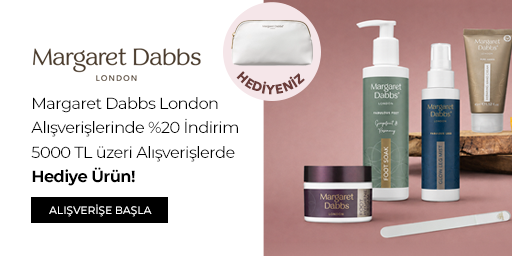 Margaret Dabbs London Alışverişlerinde %20 İndirime Ek, 5.000 TL Üzeri Alışverişlerde Hediye Ürün!