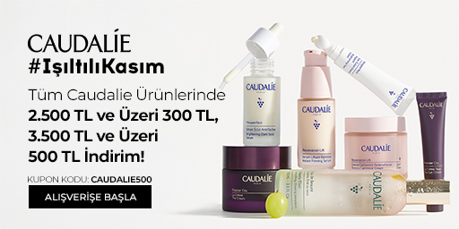 Tüm Caudalie Ürünlerinde 2.500 TL Üzerine 300 TL, 3.500 TL Üzerine 500 TL İndirim