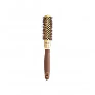 Olivia Garden Expert Blowout Shine Wavy Bristles Altın ve Kahverengi Fön Fırçası 25