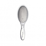 Olivia Garden Expert Care Oval Nylon Bristles Gümüş Saç Fırçası