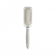 Olivia Garden Expert Care Rectangular Nylon Bristles Gümüş Saç Fırçası Large