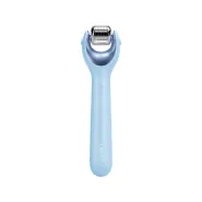Geske  Mikro İğneli Buz Başlığı Pembe Kuvars Başlıklı Dermaroller Cihaz MicroNeedle Face Roller Mavi