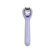 Geske  Mikro İğneli Buz Başlığı Pembe Kuvars Başlıklı Dermaroller Cihaz MicroNeedle Face Roller Mor