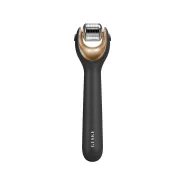 Geske  Mikro İğneli Buz Başlığı Pembe Kuvars Başlıklı Dermaroller Cihaz MicroNeedle Face Roller Siyah
