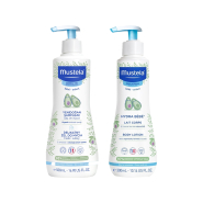 Mustela Gentle Cleansing Gel + Hdyra Bebe Losyon Orijinal Boy Set