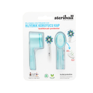 Steriball Pilli ve Şarjlı Diş Fırçası İçin Hijyenik Diş Fırçası Kabı Açık Mavi